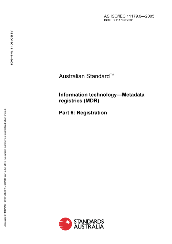 AS ISO/IEC 11179.6-2005
