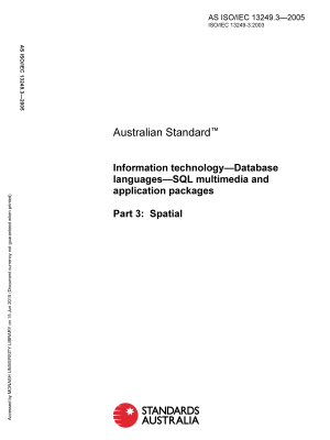 AS ISO/IEC 13249.3-2005