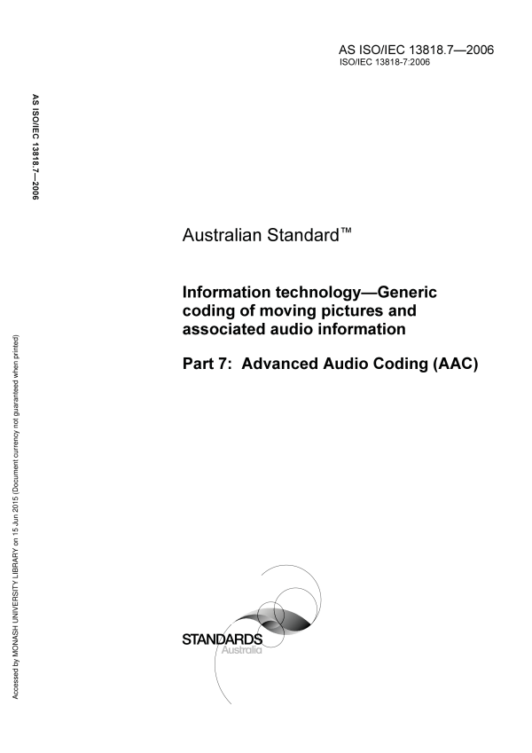 AS ISO/IEC 13818.7-2006