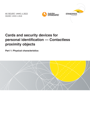 AS ISO/IEC 14443.1:2022