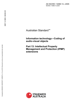 AS ISO/IEC 14496.13-2005
