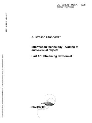 AS ISO/IEC 14496.17-2006