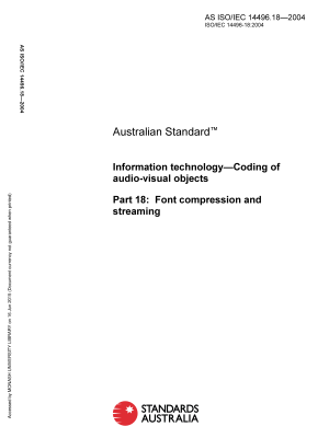 AS ISO/IEC 14496.18-2004