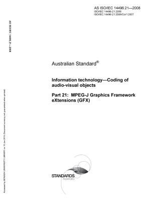 AS ISO/IEC 14496.21-2008