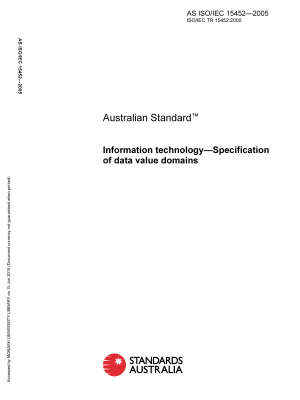 AS ISO/IEC 15452-2005
