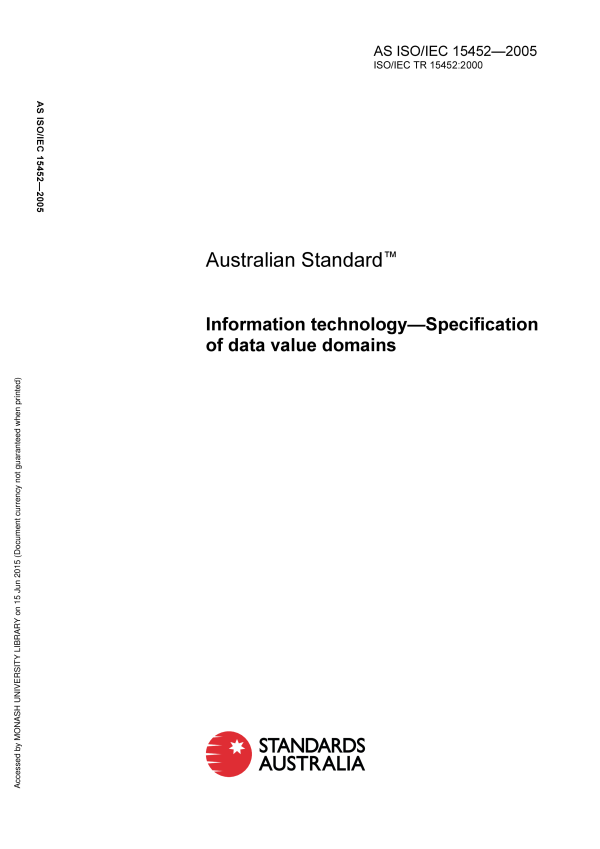 AS ISO/IEC 15452-2005