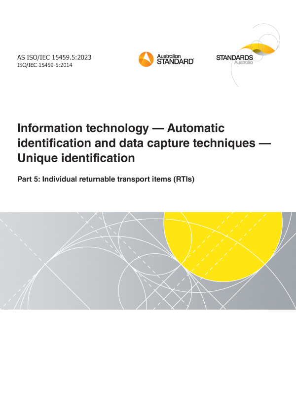 AS ISO/IEC 15459.5:2023