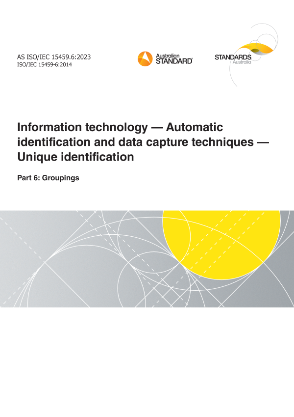 AS ISO/IEC 15459.6:2023