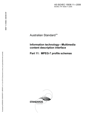 AS ISO/IEC 15938.11-2006