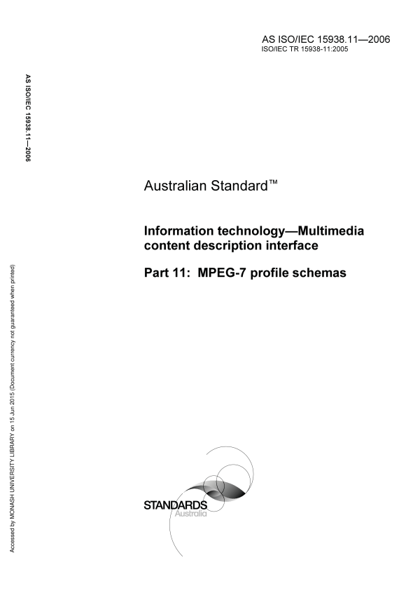 AS ISO/IEC 15938.11-2006