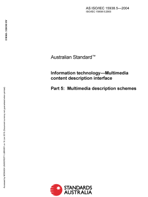 AS ISO/IEC 15938.5-2004