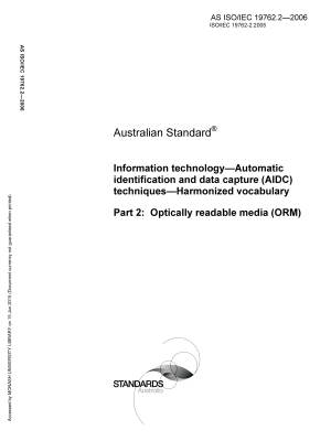 AS ISO/IEC 19762.2-2006