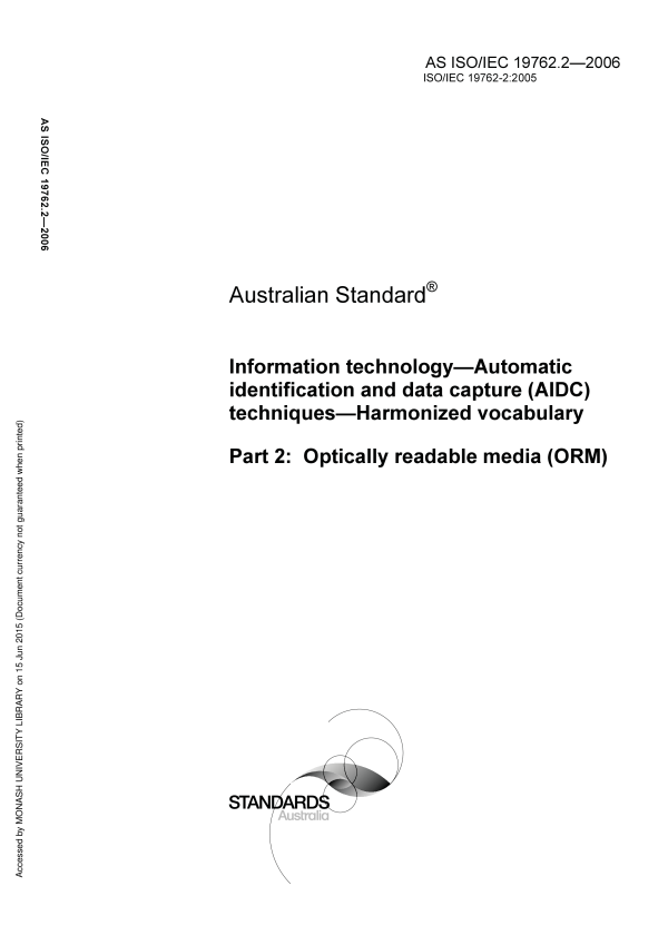 AS ISO/IEC 19762.2-2006