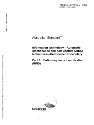 AS ISO/IEC 19762.3-2006