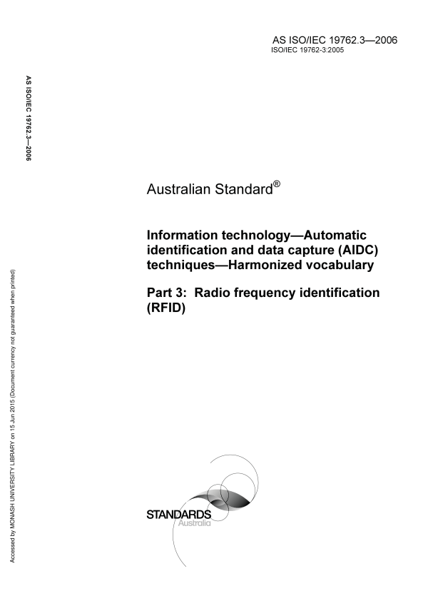 AS ISO/IEC 19762.3-2006