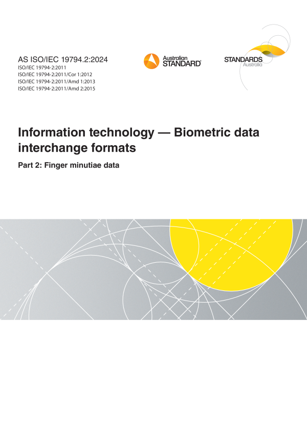AS ISO/IEC 19794.2:2024 AS ISO/IEC 19794.2:2024