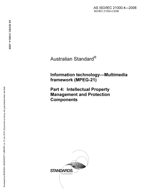 AS ISO/IEC 21000.4-2006