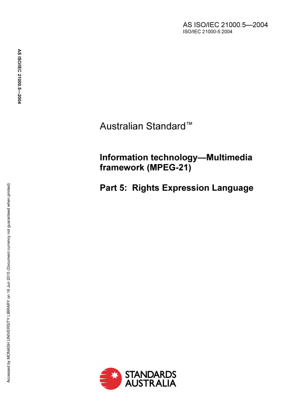 AS ISO/IEC 21000.5-2004