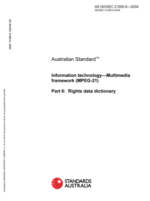 AS ISO/IEC 21000.6-2004