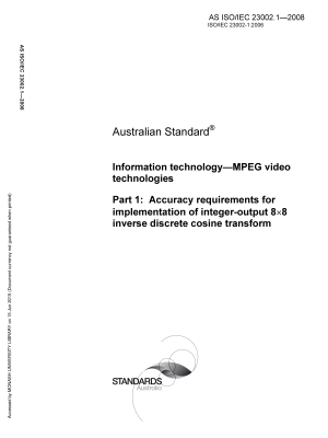 AS ISO/IEC 23002.1-2008