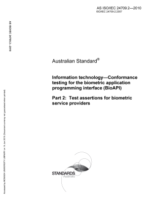 AS ISO/IEC 24709.2-2010