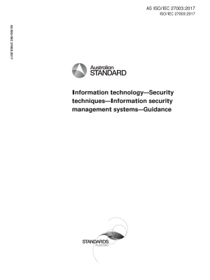 AS ISO/IEC 27003:2017