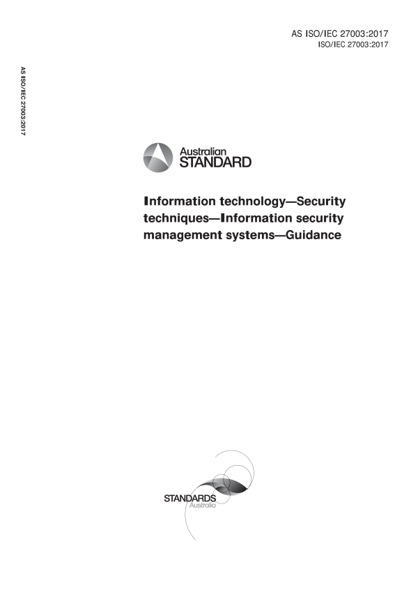 AS ISO/IEC 27003:2017 AS ISO/IEC 27003:2017