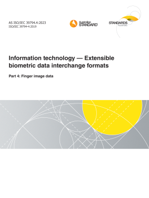 AS ISO/IEC 39794.4:2023