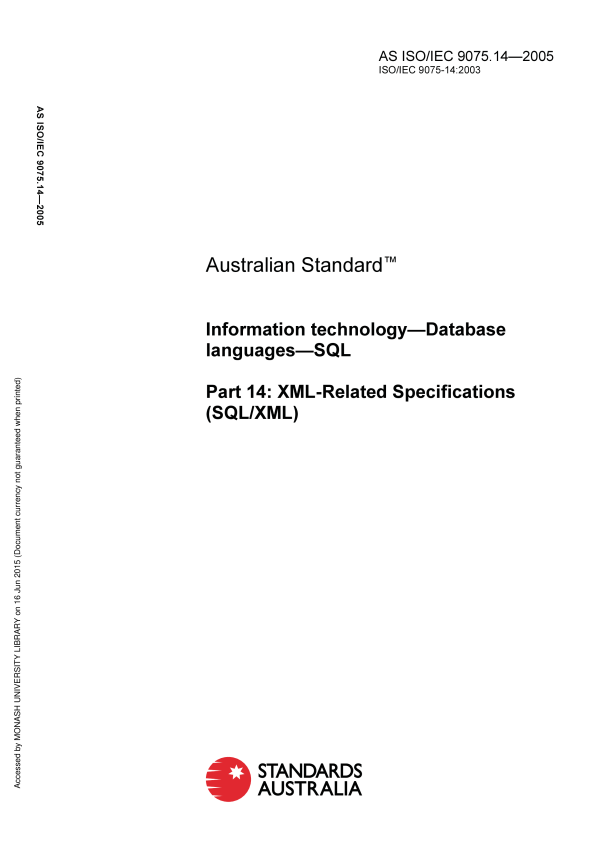 AS ISO/IEC 9075.14-2005 AS ISO/IEC 9075.14-2005