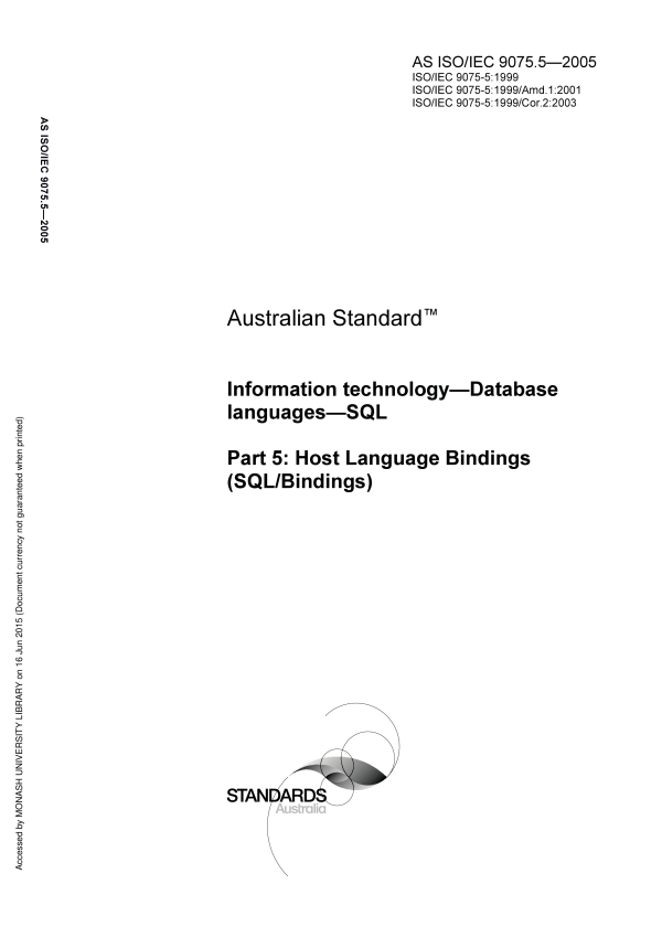 AS ISO/IEC 9075.5-2005