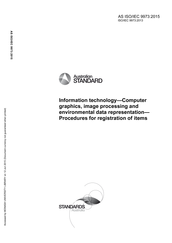 AS ISO/IEC 9973:2015 AS ISO/IEC 9973:2015