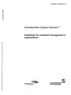 AS/NZS 10002:2014