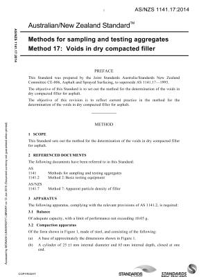 AS/NZS 1141.17:2014