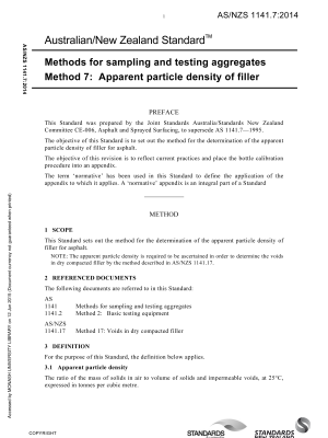 AS/NZS 1141.7:2014