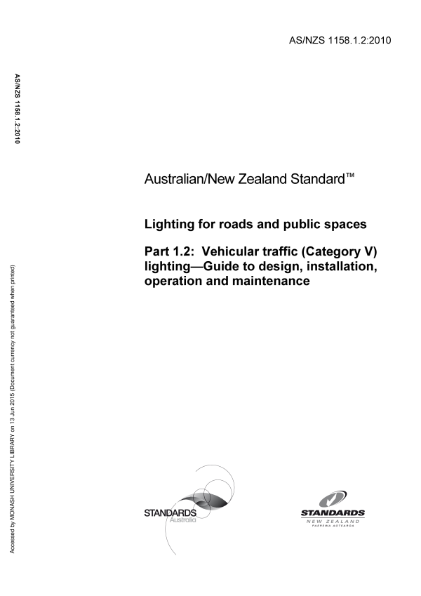AS/NZS 1158.1.2:2010