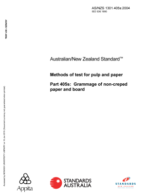 AS/NZS 1301.405S:2004