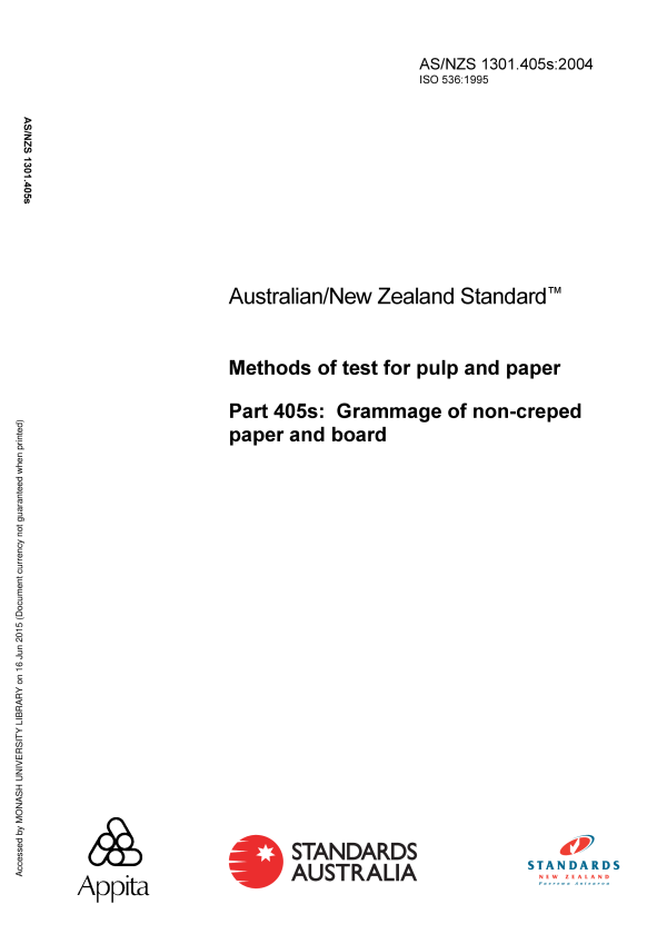 AS/NZS 1301.405S:2004 AS/NZS 1301.405S:2004