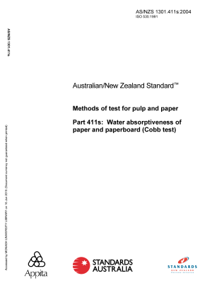 AS/NZS 1301.411S:2004