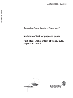 AS/NZS 1301.418S:2015