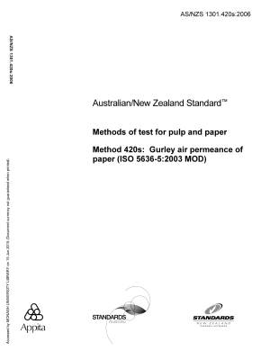 AS/NZS 1301.420S:2006
