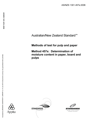 AS/NZS 1301.457s:2006