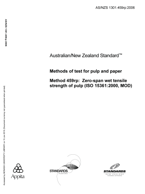 AS/NZS 1301.459RP:2006