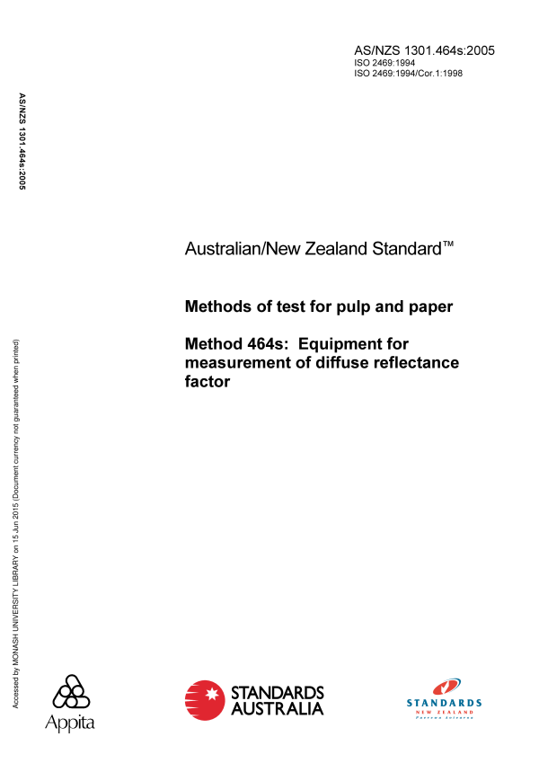 AS/NZS 1301.464S:2005 AS/NZS 1301.464S:2005