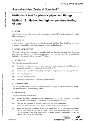 AS/NZS 1462.16:2006