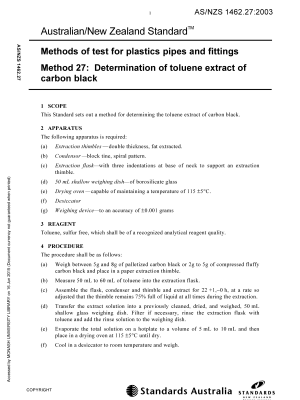 AS/NZS 1462.27:2003