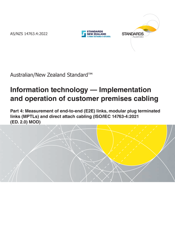 AS/NZS 14763.4:2022 AS/NZS 14763.4:2022