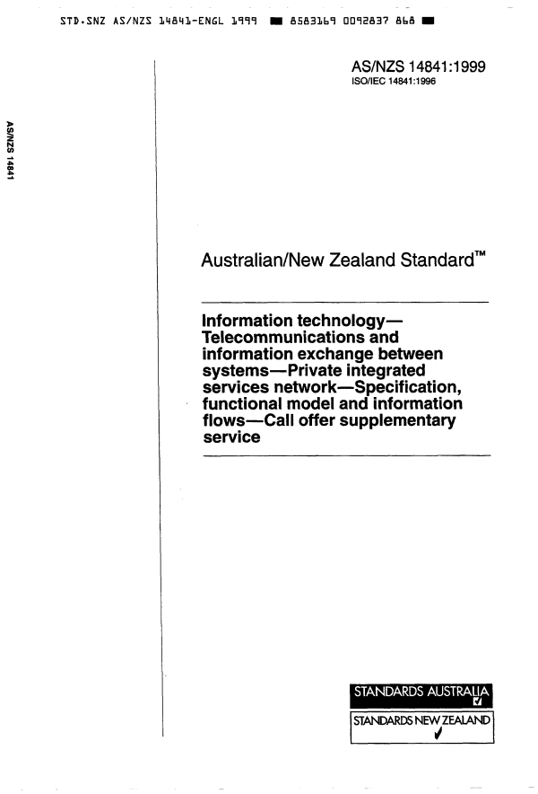 AS/NZS 14841:1999