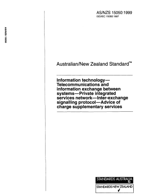 AS/NZS 15050:1999