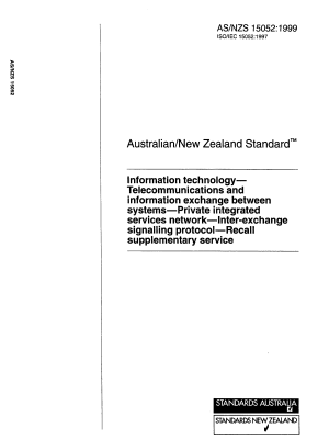 AS/NZS 15052:1999