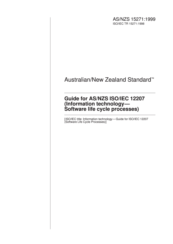 AS/NZS 15271:1999